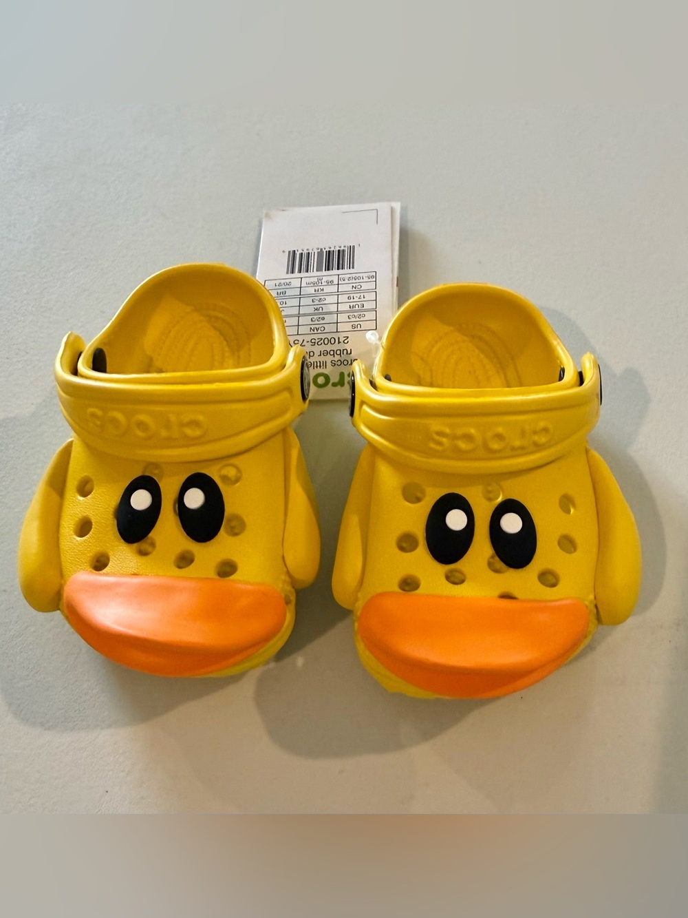 CROCS Littles I Am Rubber Ducky Clog - Brand New With Tags & Gift Box